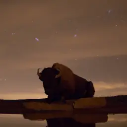 how do bison sleep