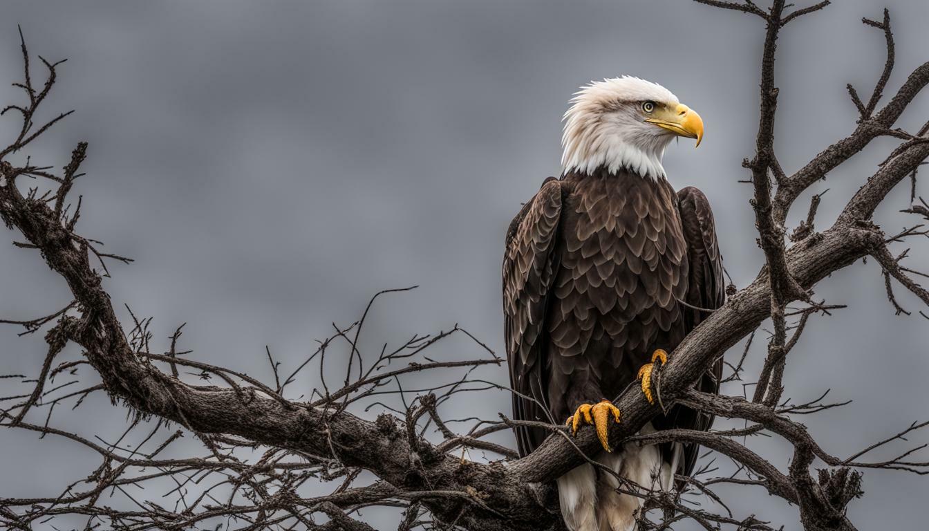 why do bald eagles look angry