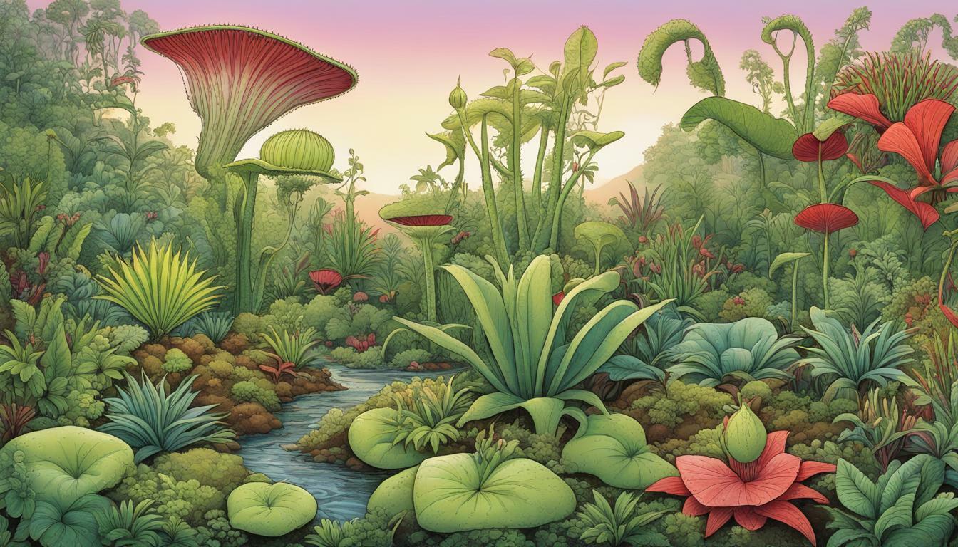 can venus flytraps be grown alongside other plants?