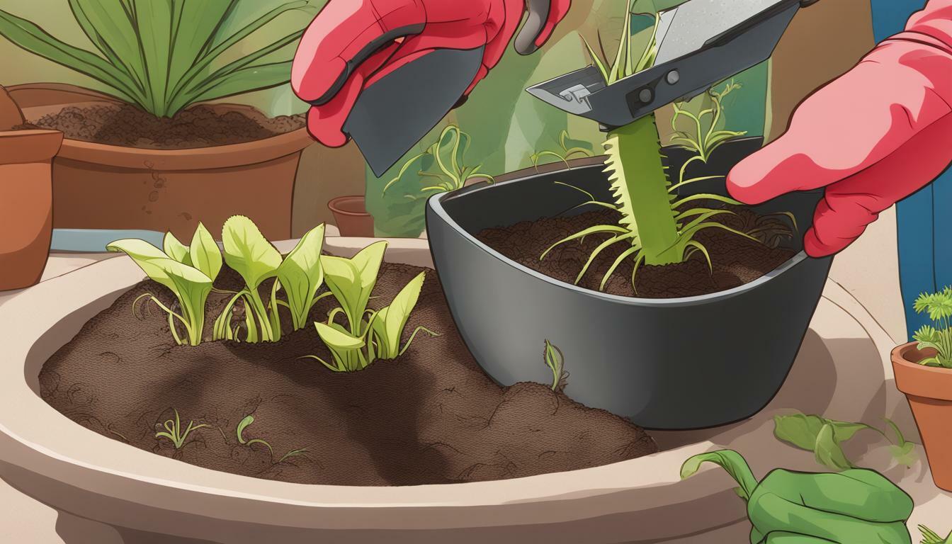how do you repot a venus flytrap?