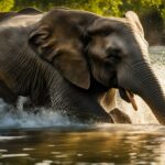 Elephant and water