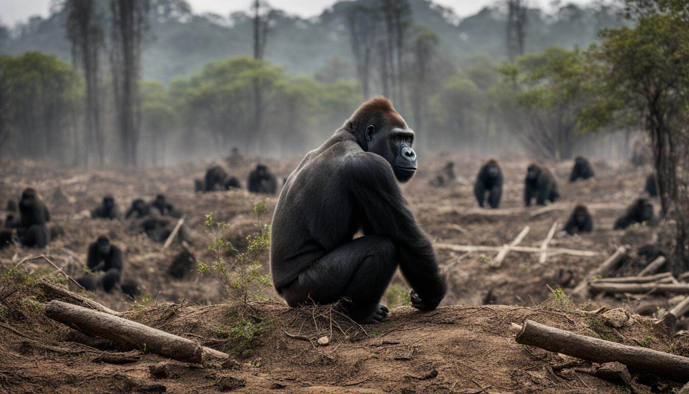 Gorilla habitat loss