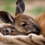Kangaroo baby kangaroos
