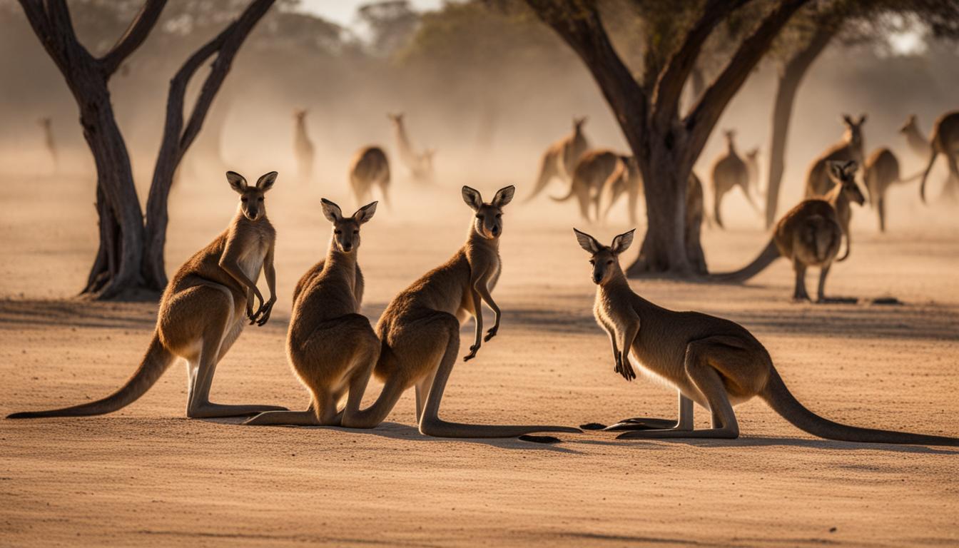 Kangaroo mating season