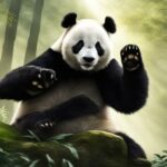 Panda black and white