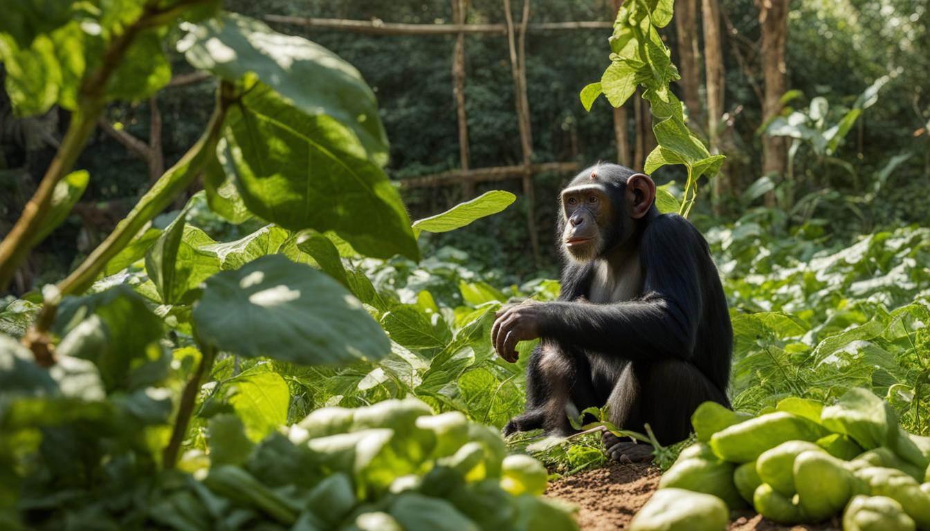Chimpanzee and agriculture