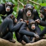 How do chimpanzee groups function, and what are their dynamics?