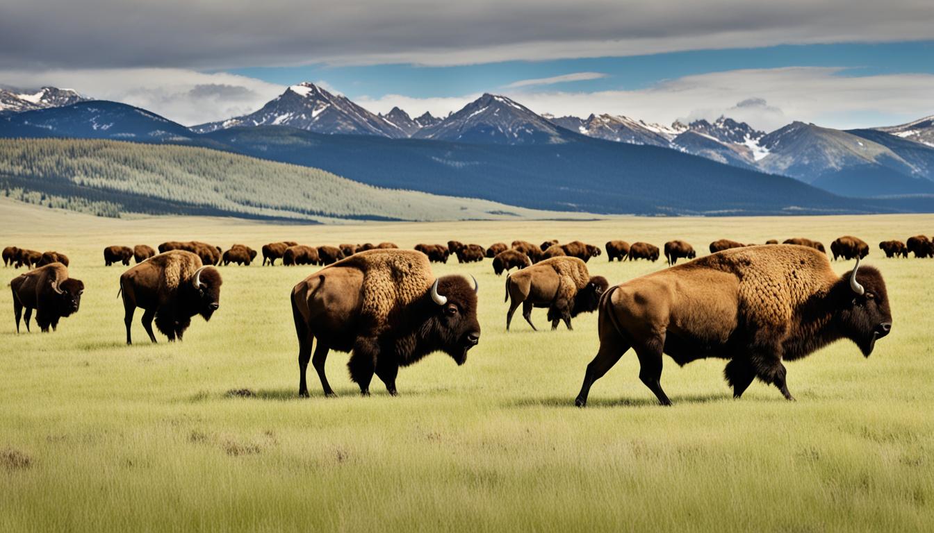 Where can you see bison in the USA?