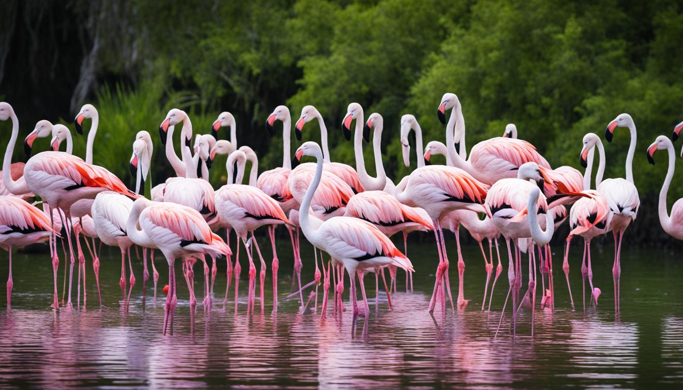 Are there wild flamingos in the USA?