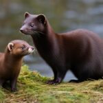 How do you distinguish between a mink and a weasel?