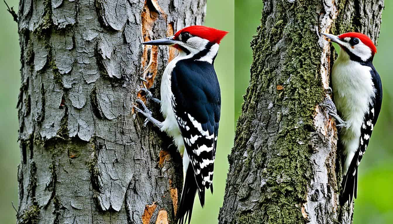 How do you identify different species of woodpeckers in the USA?