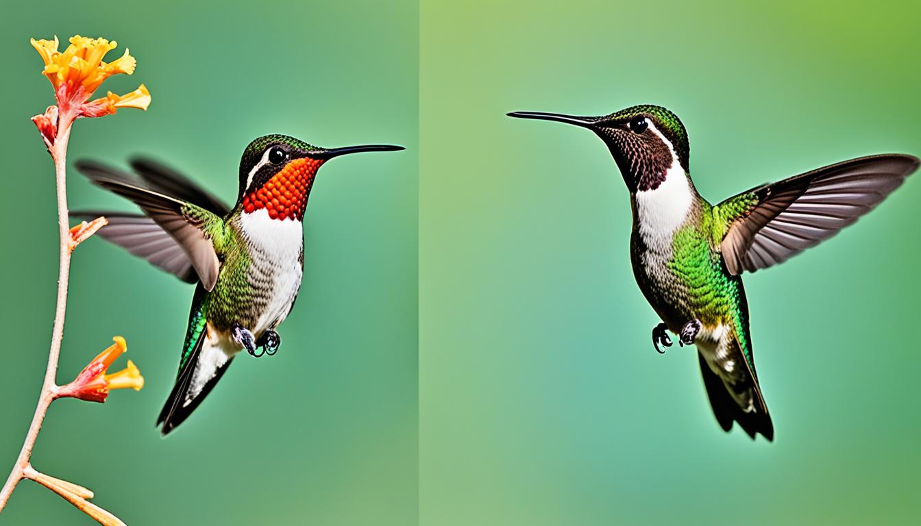 How do you identify different types of hummingbirds in the USA?