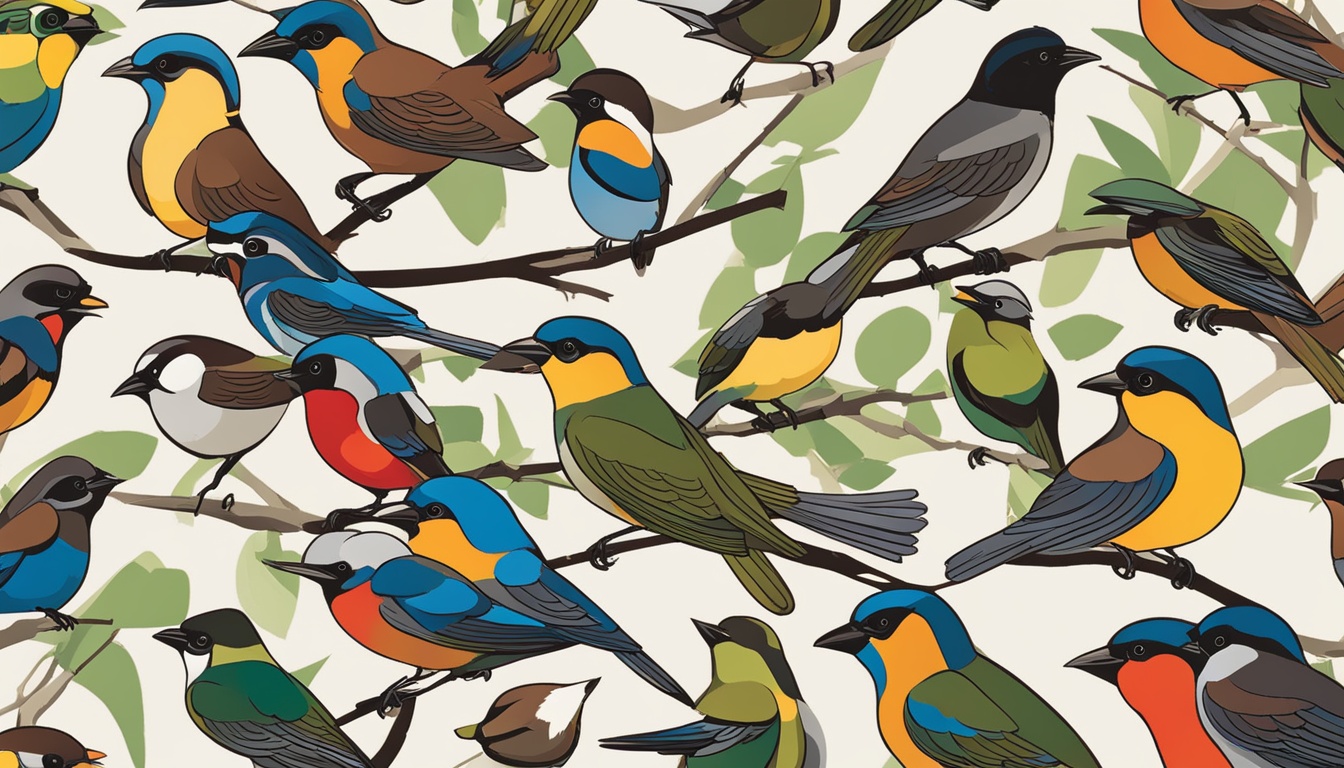 How do you identify different types of songbirds in the USA?