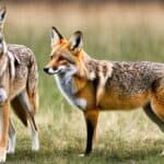 What are the differences between a coyote and a fox?