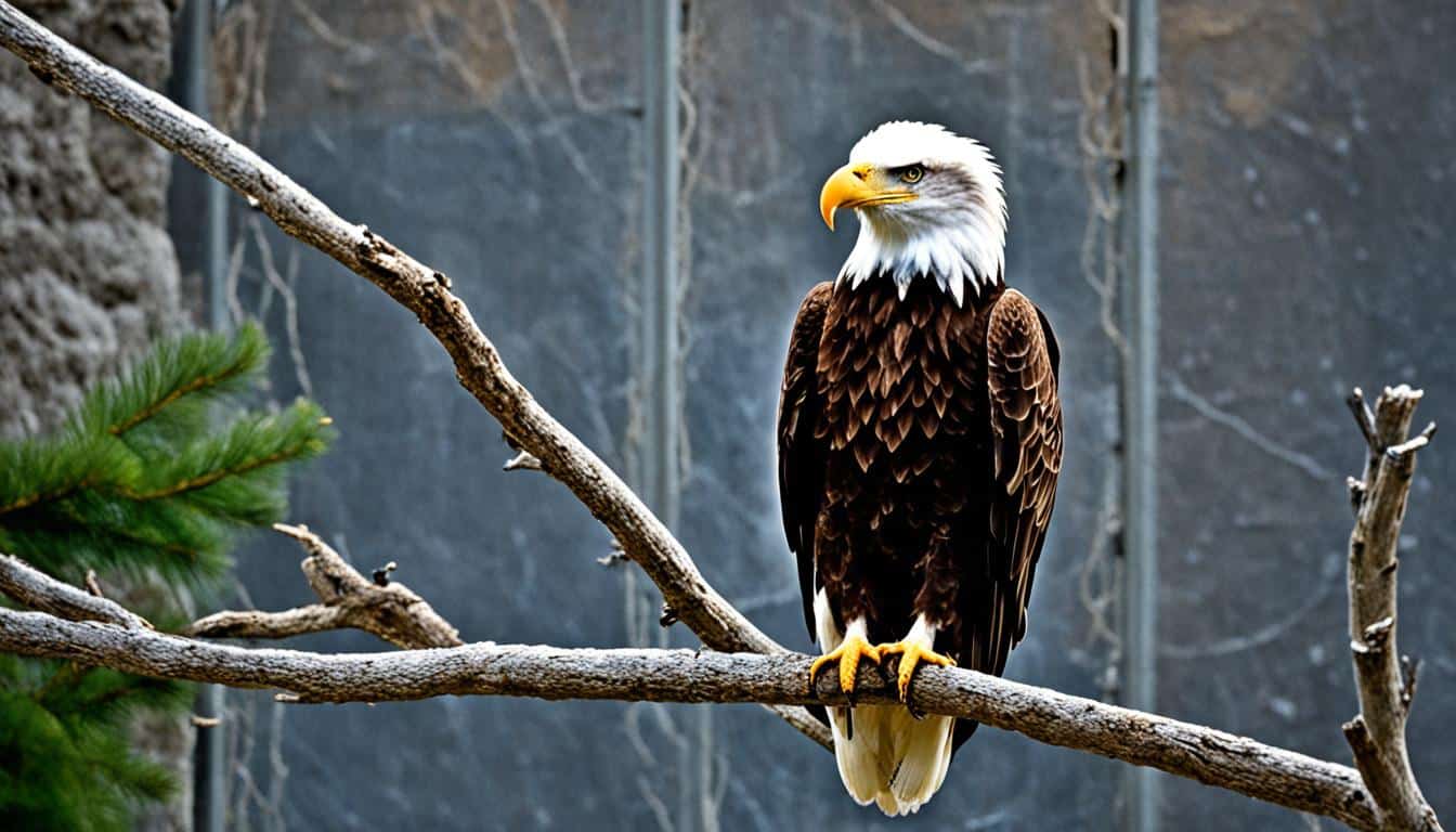 What is the lifespan of a bald eagle in captivity?