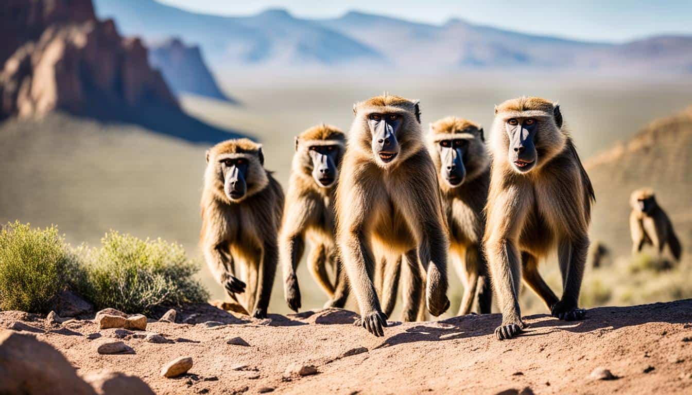 Are there wild baboons in the USA?