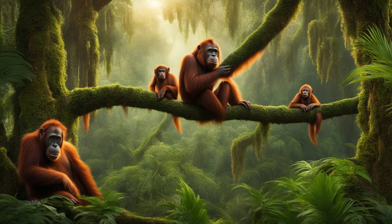 Are there wild orangutans in the USA?