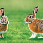 How do you distinguish between a hare and a rabbit?