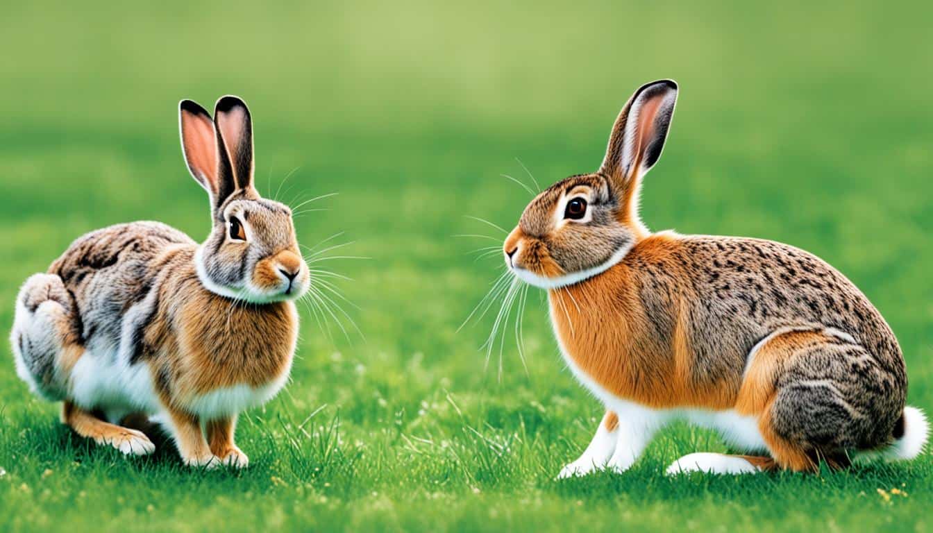 How do you distinguish between a hare and a rabbit?