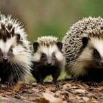 How do you distinguish between a porcupine and a hedgehog?