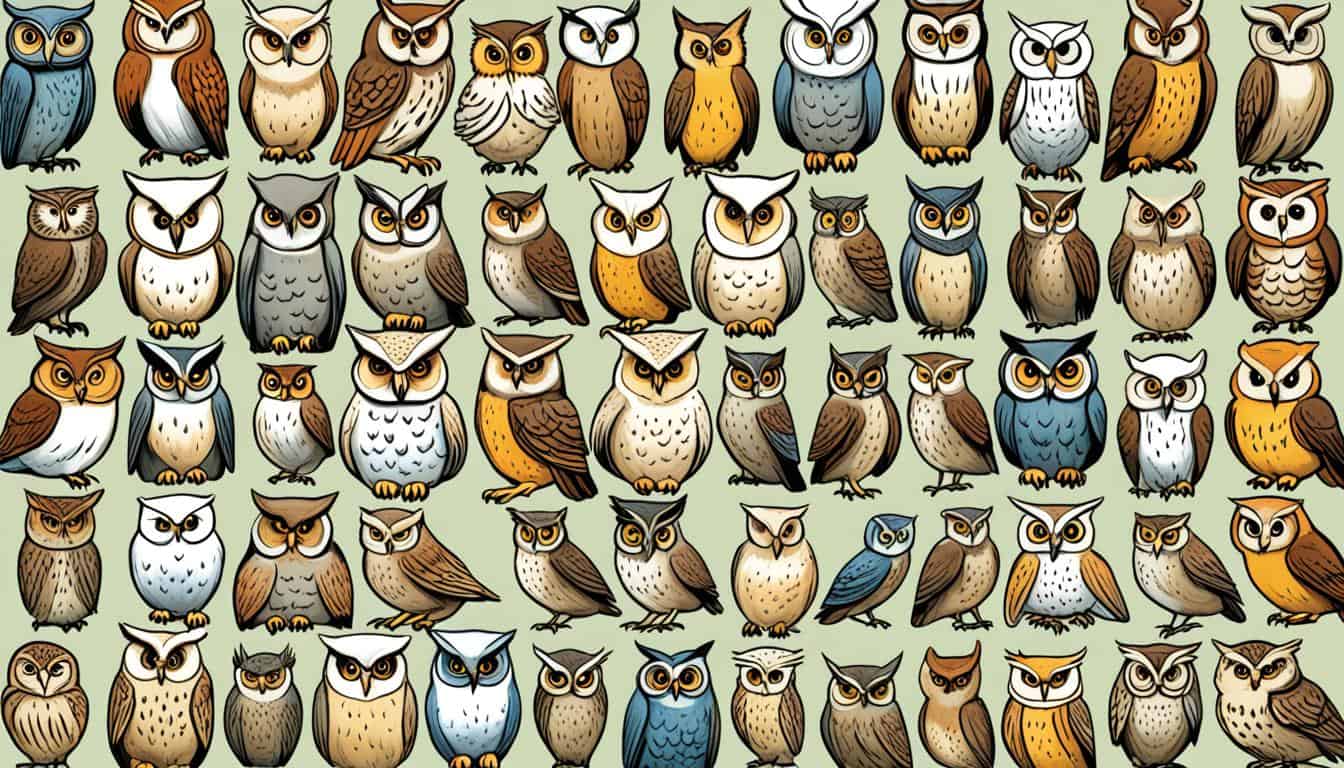 How do you distinguish between different types of owls in the USA?