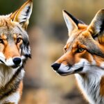 What are the differences between a coyote and a fox?