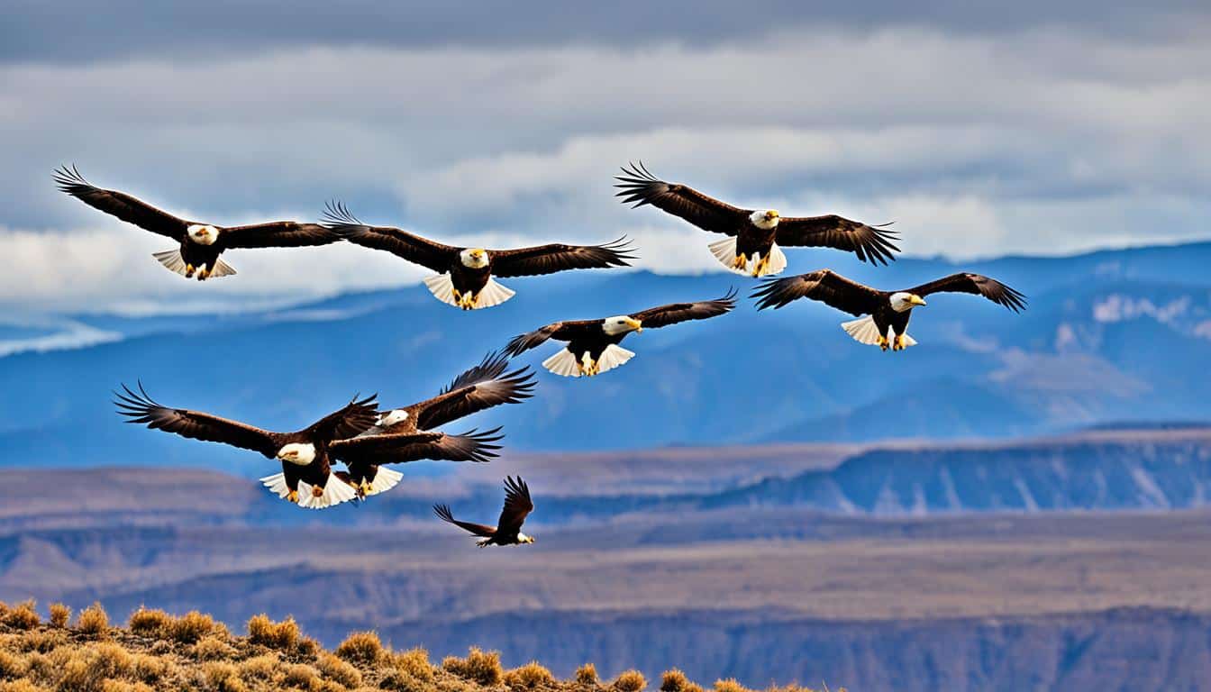 What are the migration patterns of bald eagles?