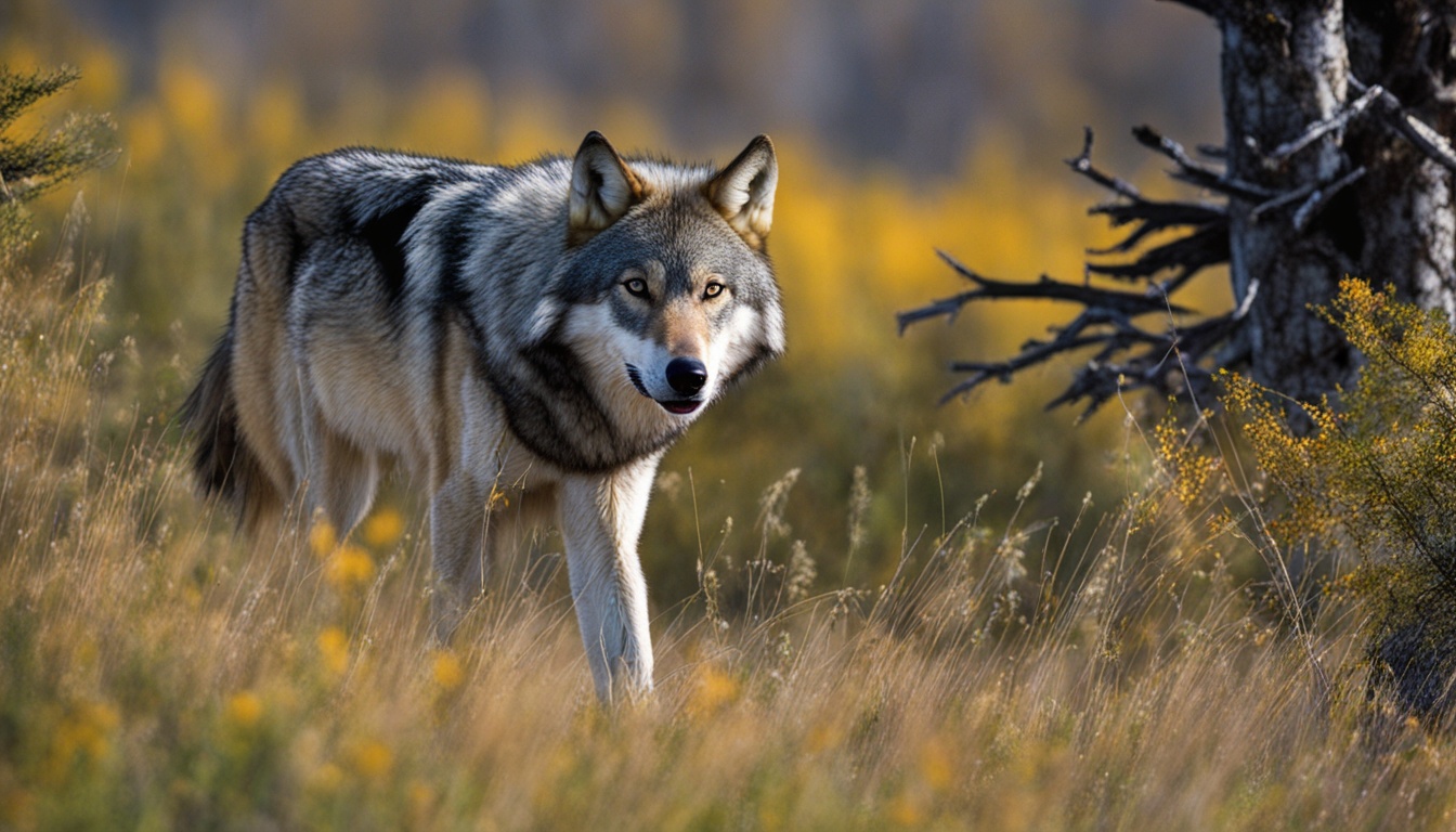 What is the diet of a gray wolf?
