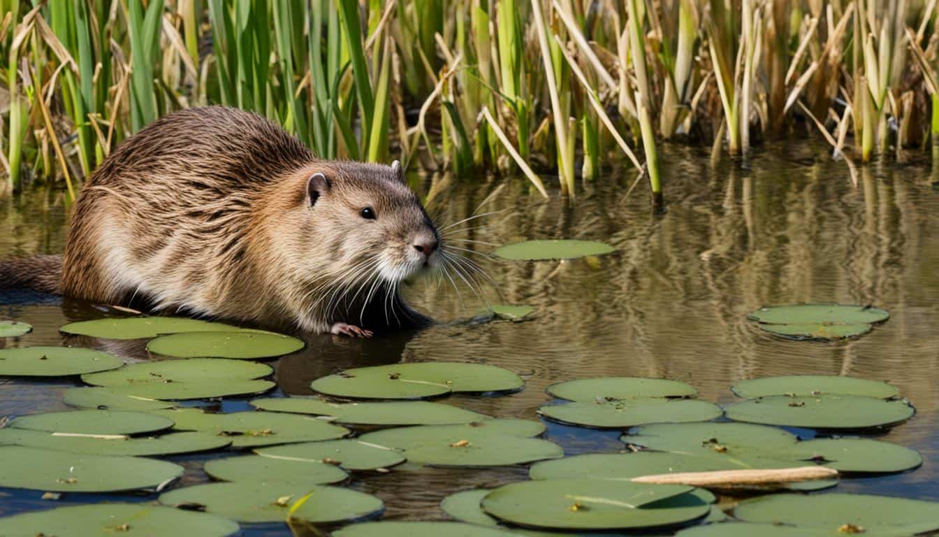 What types of habitats do muskrats prefer?