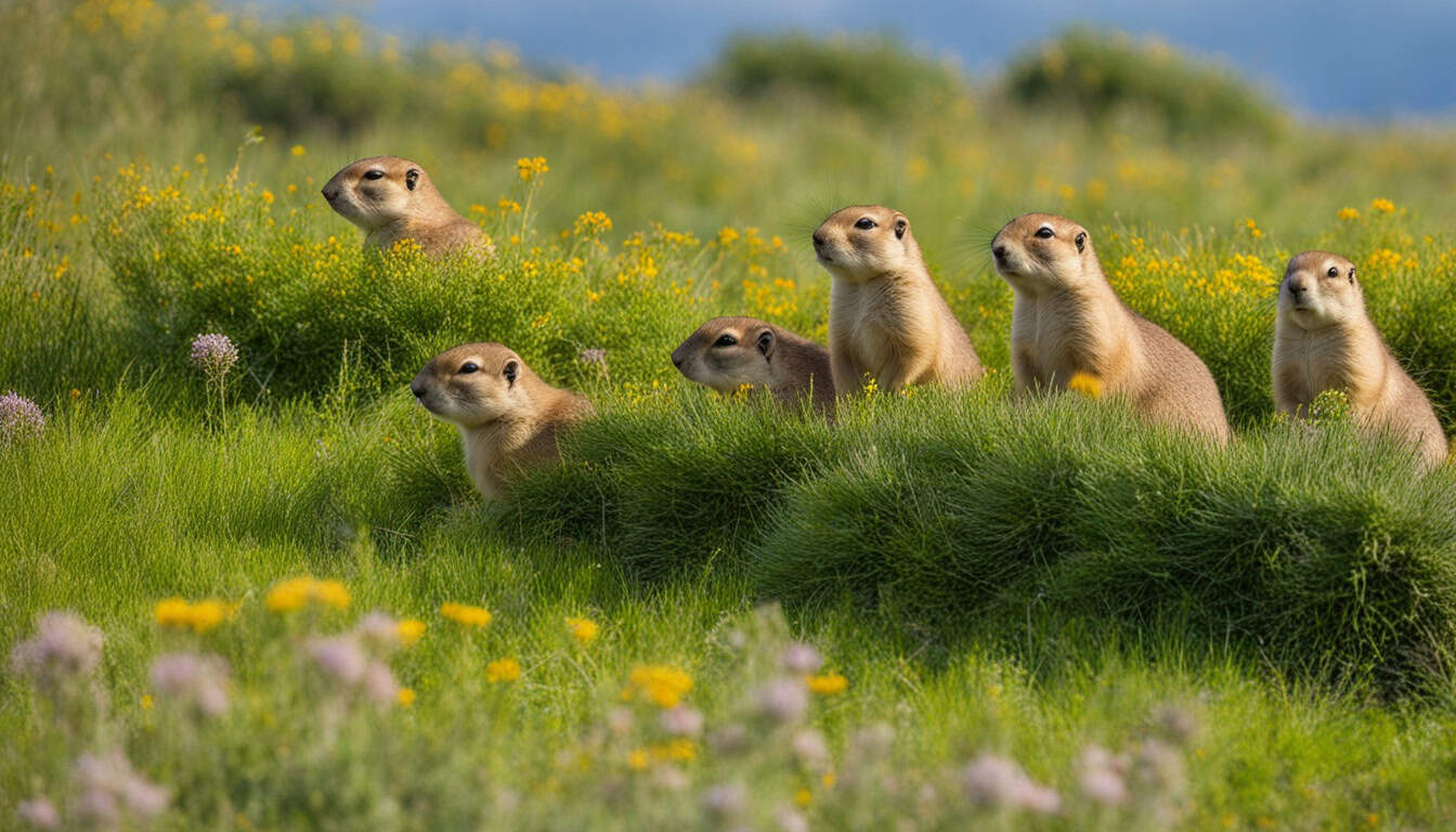 What types of habitats do prairie dogs prefer?