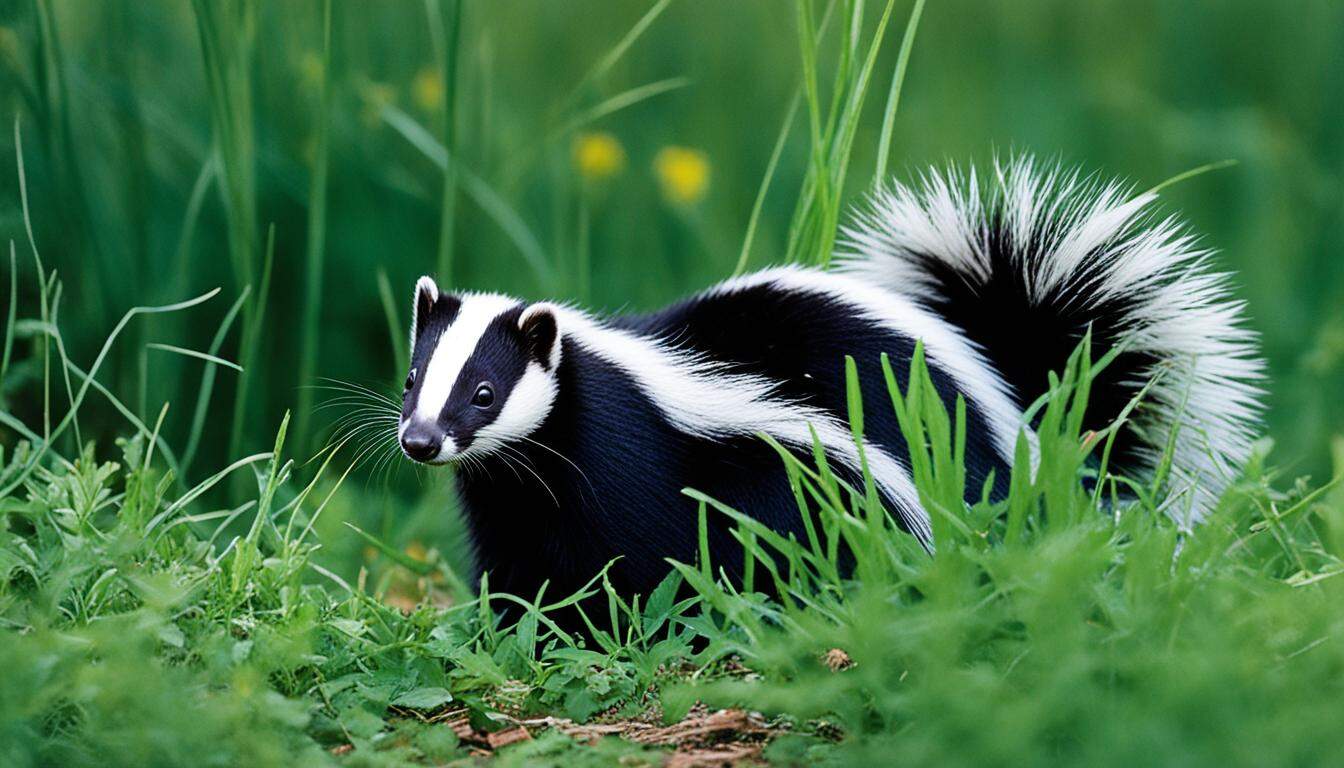What types of habitats do skunks prefer?