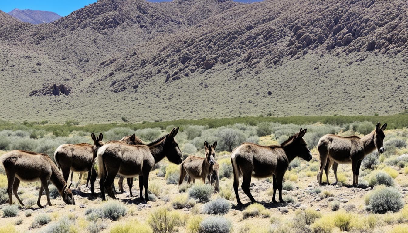 Where can you find wild burros in the USA?