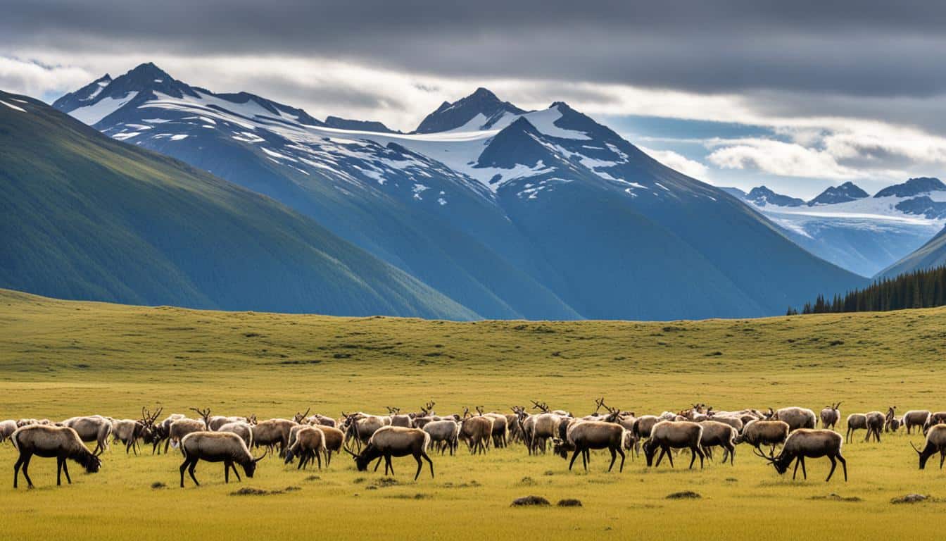 Where can you see caribou in the USA?