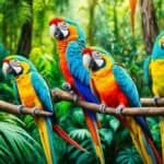 Are there any native parrots in the USA?