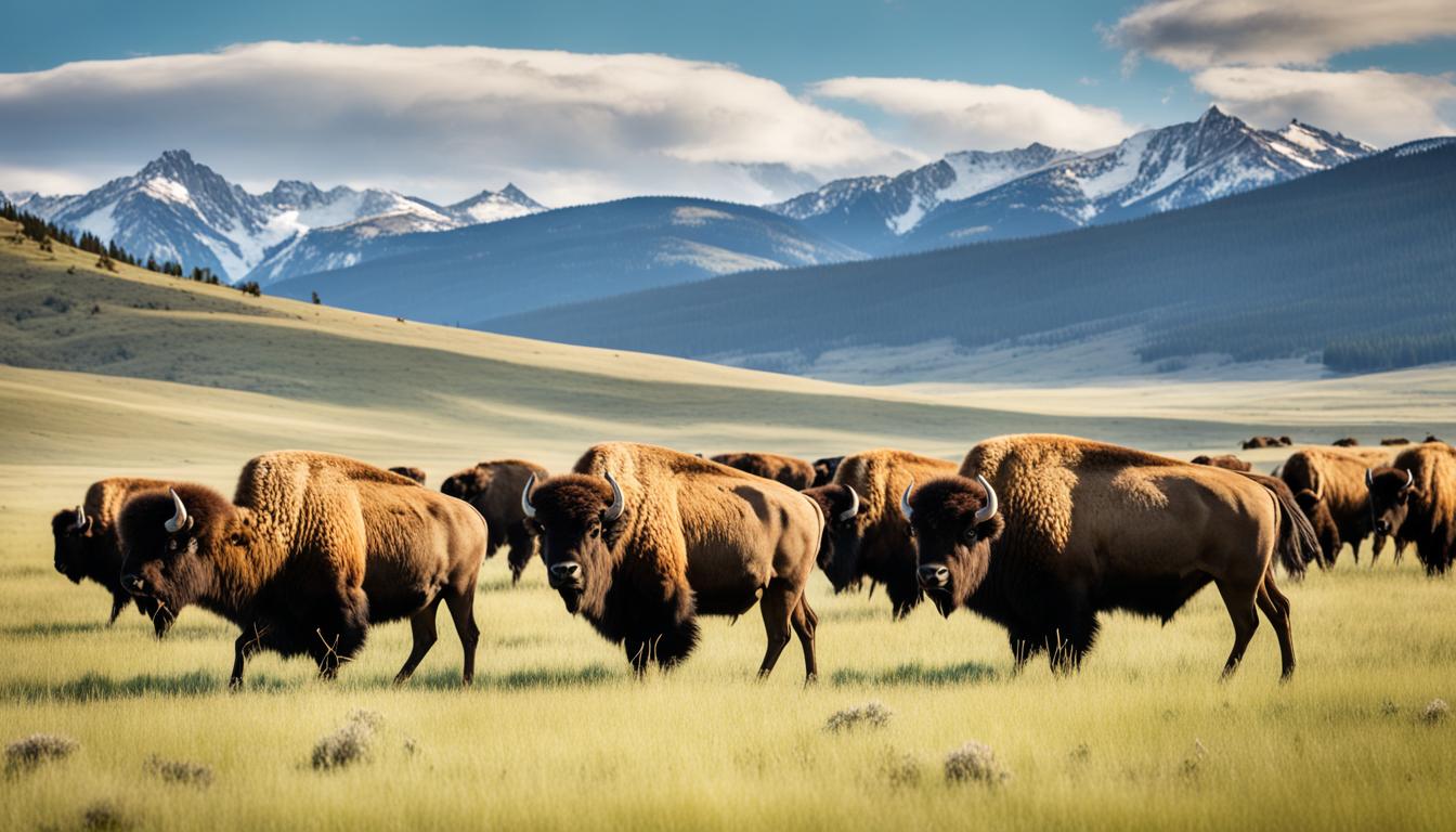 Are there wild bison in the USA?