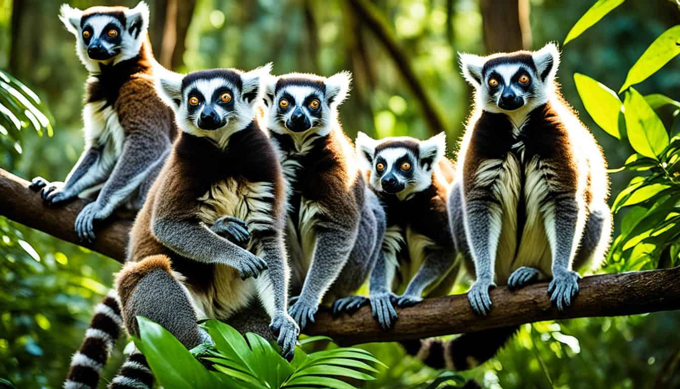 Are there wild lemurs in the USA?