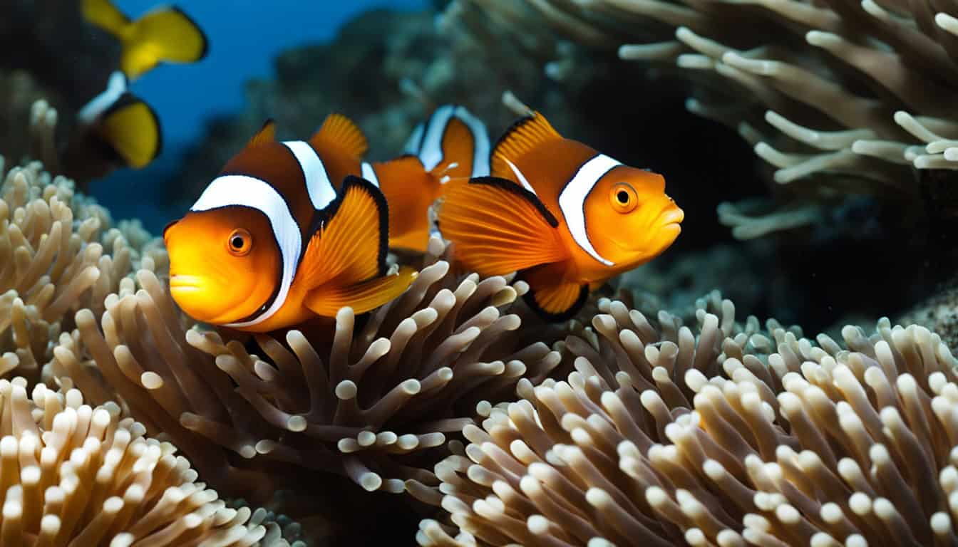How do clownfish care for their eggs?
