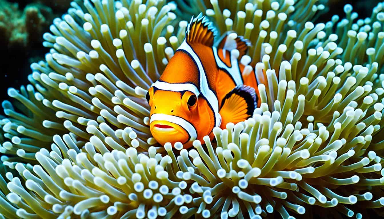 How do clownfish defend themselves?
