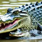 How do crocodiles care for their young?