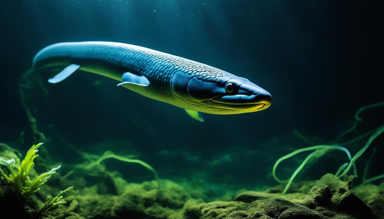 How do electric eels navigate in dark waters?