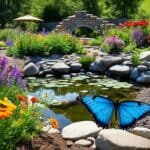 How do you attract native butterflies to your farm?