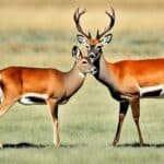 How do you distinguish between a deer and an antelope?
