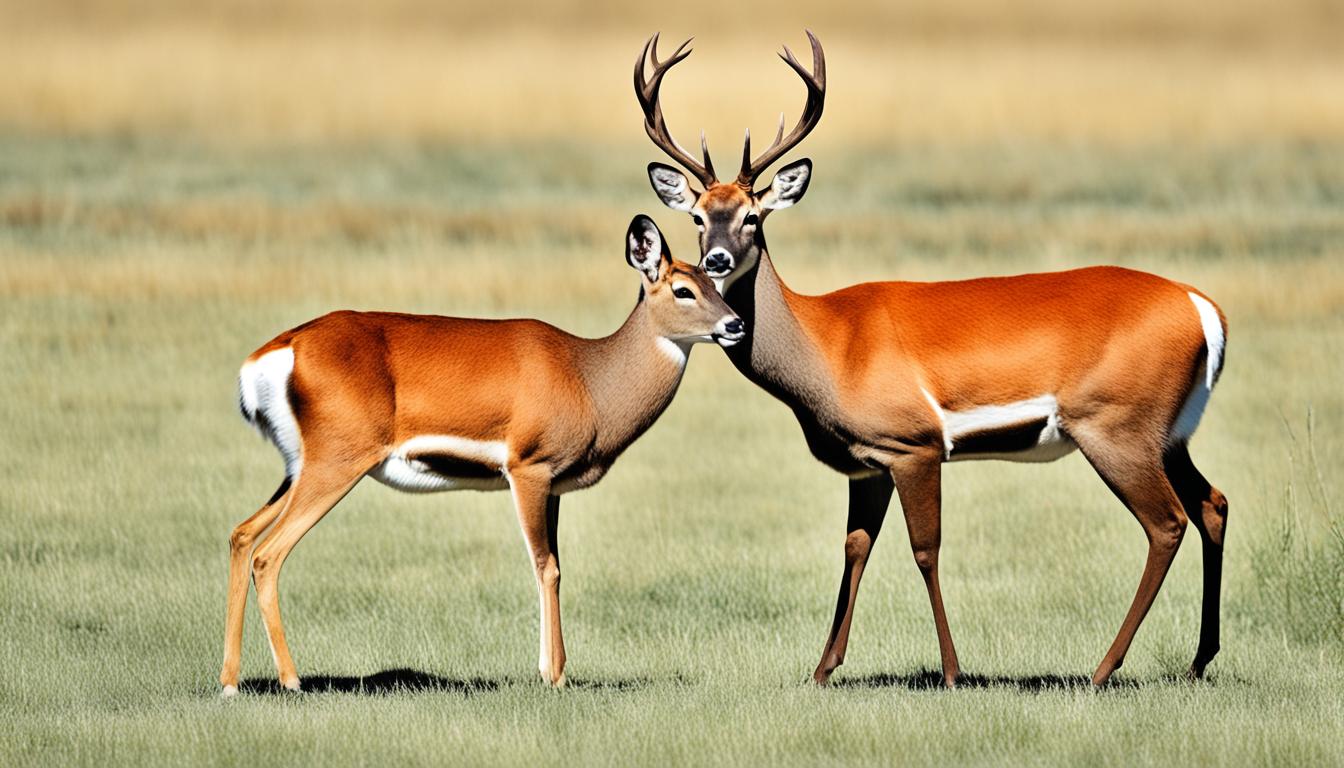 How do you distinguish between a deer and an antelope?