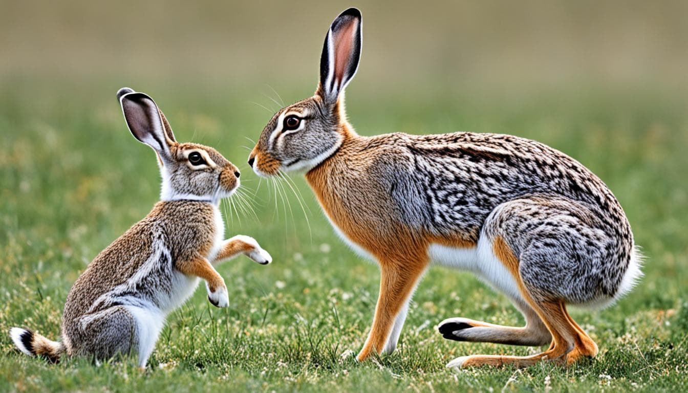 How do you distinguish between a jackrabbit and a hare?