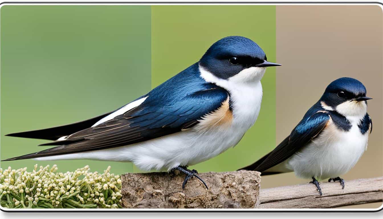 How do you identify different species of swallows in the USA?