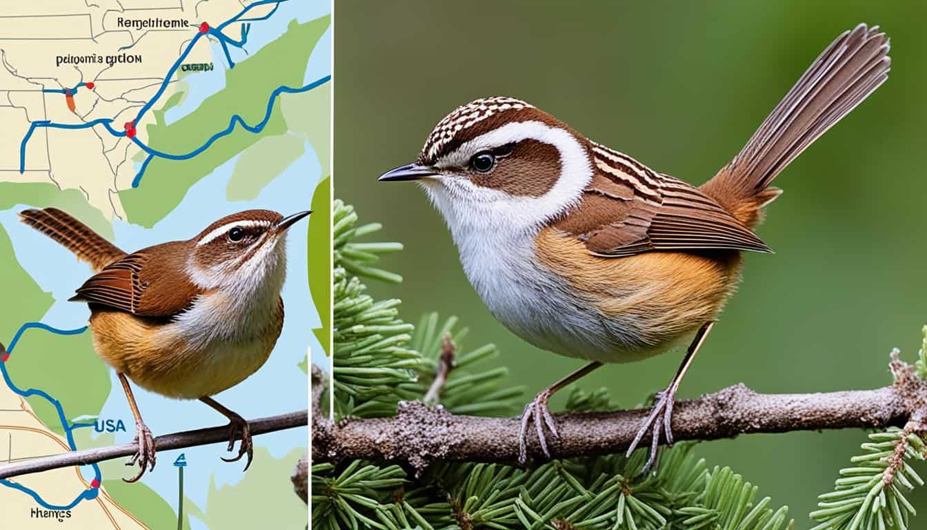 How do you identify different species of wrens in the USA?