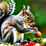 What is the diet of a gray squirrel?