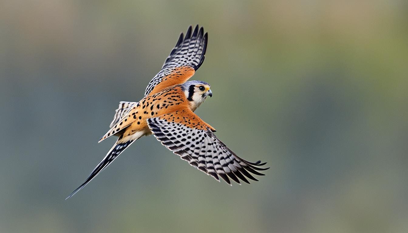 What is the range of the American kestrel?