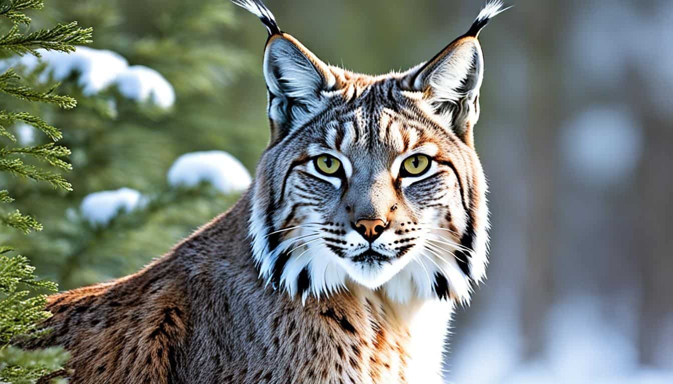 What is the range of the American lynx?
