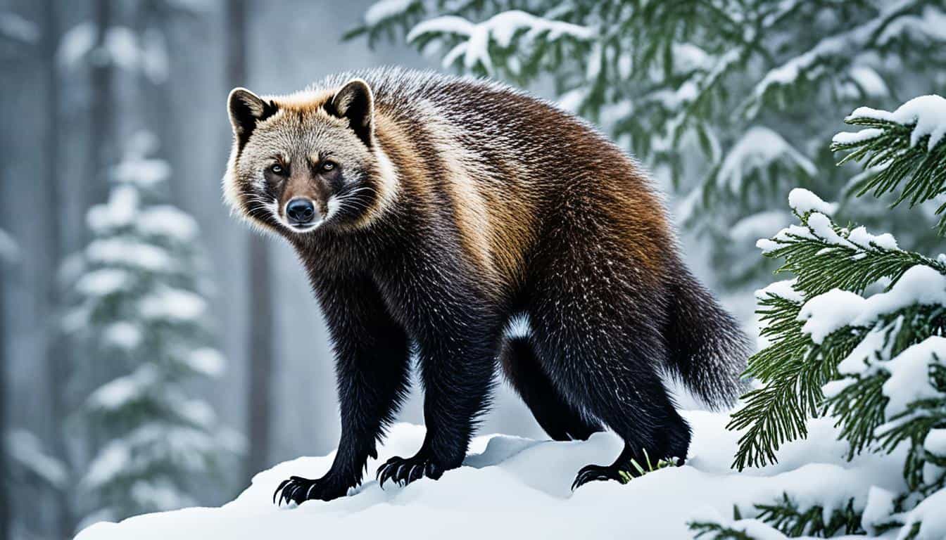 What is the range of the American wolverine?